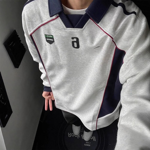 American High-End Cleanfit Racing Jacket para hombre XL para <span class=keywords><strong>Polo</strong></span> Sudadera Digital Color Block Raglan Sleeve Winter - Product Image 2