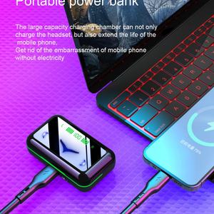 Écouteurs E10 Tws BT 5.1 Stéréo Qualité sonore 8D Faible latence Casque de jeu Panneau numérique Affichage intelligent Batterie Power Bank Écouteur - Product Image 6
