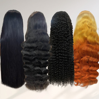 Perruque frontale en dentelle HD 13x6 en cheveux indiens bruts, vierges, avec cuticules alignées, sans colle, pour femmes noires