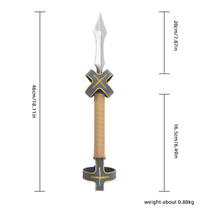 Épée de cosplay unisexe en métal à l'échelle 1:1, réplique sécurisée pour collection et cosplay - Product Image 3