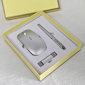Design 3-in-1 Wireless <b>Mouse</b> Usb Flash Drive Pen Gift Box Customized Corporate Gift Business Set - Product Image 2