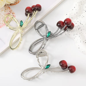 Qianji klip hiu kelas atas berbentuk busur serbaguna besar berbentuk ceri logam baru - Product Image 4