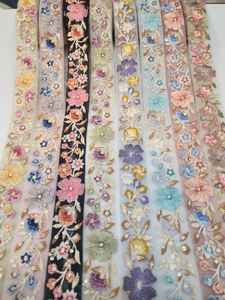 Wholesale Embroidered Beautiful Design Lace Girls dress lace <b>gota</b> lace for dress - Product Image 3