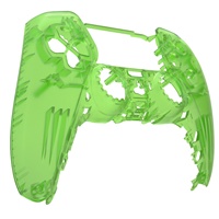 Coque de protection transparente verte personnalisée pour manette PS5, accessoire de jeu pour joystick