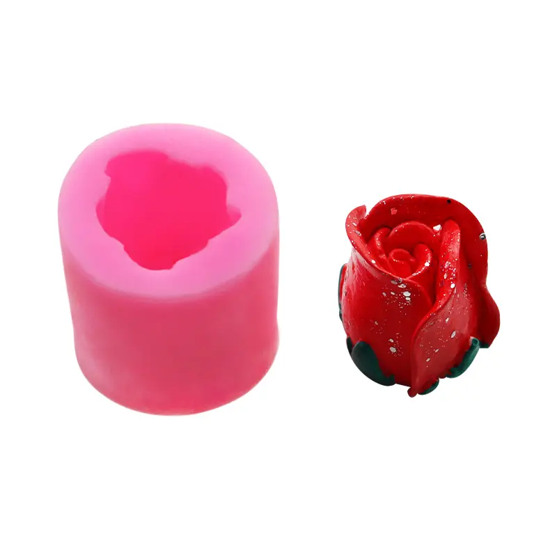 xgy-258 Three-dimensional rose fondle silicone mold mobile phone drip mold decoration hand ultra light clay mold cake tools