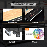 Chariot à outils Kinbox / établi avec plan de travail / ensemble de boîtes à outils Mécanicien pour le rangement en garage