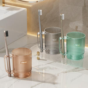 Juego de vasos dentales Lteng, material Ps, soporte para cepillos de dientes, vaso para enjuague bucal para uso familiar en el hogar - Product Image 2
