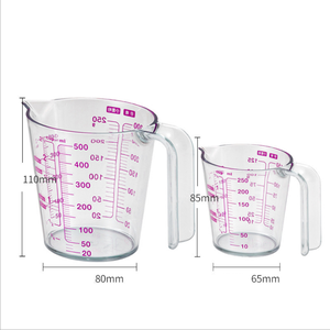 Unbreakable 8 oz 17 oz <strong>Measuring</strong> <strong>Jugs</strong> <strong>Plastic</strong> <strong>Measuring</strong> Cup Perfect for Oil Vinegar Flour with Handle - Product Image 2
