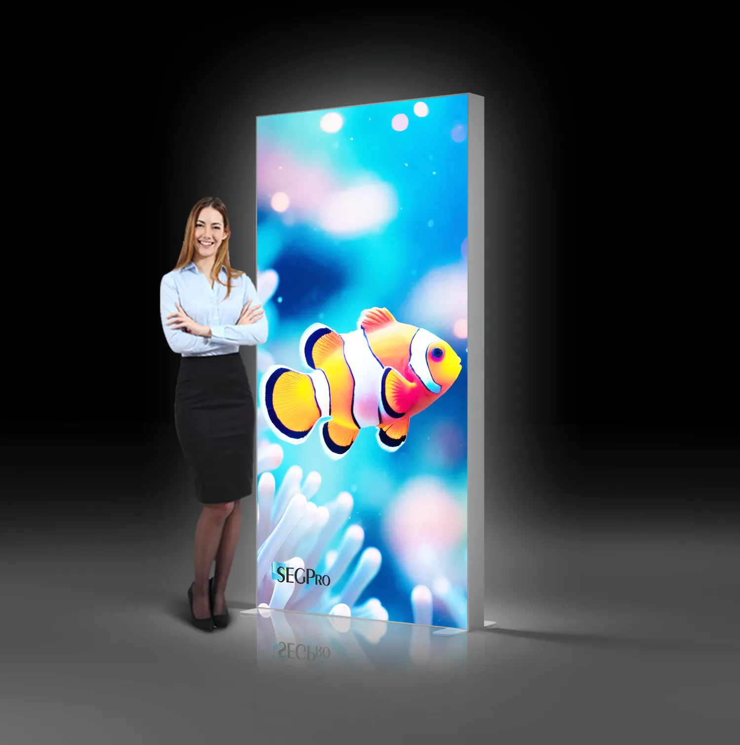 Littel Led pubblicità segg Light Box espositiva Poster Light Box in alluminio Poster cornice Light Box espositore