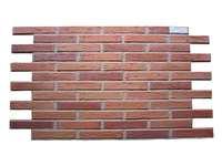 Nouveau panneau mural décoratif en mousse PU légère, imitation brique, pour l'intérieur et l'extérieur, facile à manipuler, pour jardin