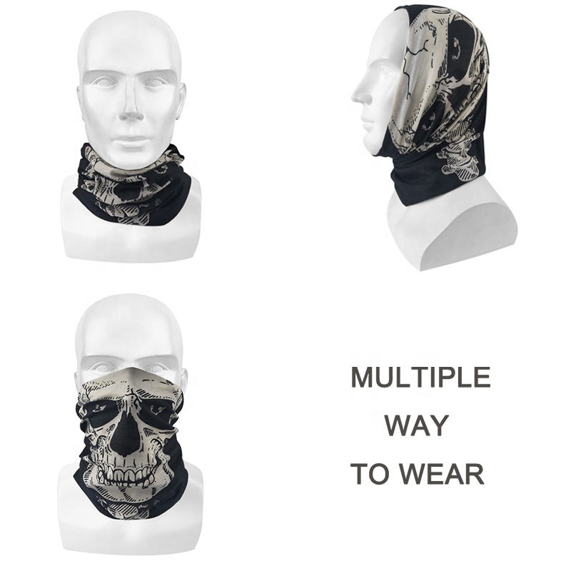 Прямая продажа с фабрики, цветная Бандана с черепом, ветрозащитная Манишка для езды на велосипеде, волшебная бандана для улицы
