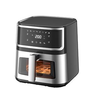 Freidora de aire con pantalla táctil Visual para el hogar inteligente, <span class=keywords><strong>horno</strong></span> eléctrico sin aceite con Chip multifunción para el hogar, coche, RV, uso en hoteles - Product Image 4