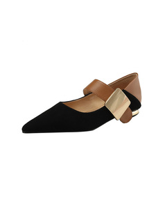 Chaussures à talons bas Mary Jane printemps et automne nouveau rétro pointu plat français <span class=keywords><strong>Muller</strong></span> femmes chaussures - Product Image 5