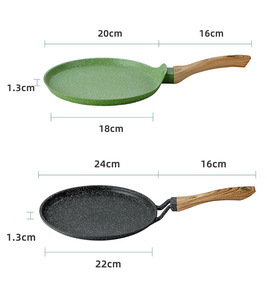 Padella per Pancake Multi antiaderente stufa in alluminio pressofuso induzione Pizza frittata padella per Crepe - Product Image 2
