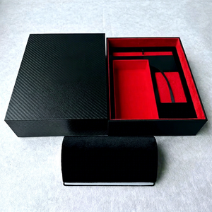 Boîte Cadeau Personnalisée pour Lunettes de Soleil, Boîte de Rangement en Bois de Luxe Multi-emplacements pour Lunettes, Cartes, Stylos, Boîte Cadeau à Tiroir Personnalisée, Logo Accepté - Product Image 1