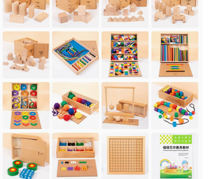 15 Piezas de Madera, Material Didáctico <span class=keywords><strong>Froebel</strong></span>, Bloques de Construcción para Educación Infantil, Juguetes <span class=keywords><strong>Froebel</strong></span> al por Mayor, Fábrica Montessori Grace - Product Image 4