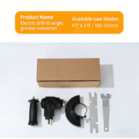 Adaptateur convertisseur multifonction pour outil électrique DIY : perceuse et meuleuse d'angle 100mm/115mm, machine de perçage et de découpe en plastique