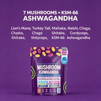 Gummies aux champignons avec Ashwagandha pour le soutien immunitaire, la santé cérébrale et l'énergie, 80 gummies véganes saveur fruits mélangés OEM ODM