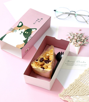 Boîte d'emballage de gâteau au fromage de pâtisserie d'impression personnalisée populaire pour la nourriture