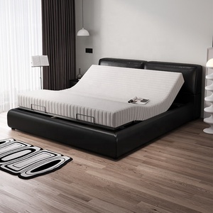 Cama Inteligente Multifuncional Big Black Bull, Cama de Cuero Moderna y Minimalista con Tecnología Zero-Pressure, Cama Doble para Dormitorio Principal - Product Image 3