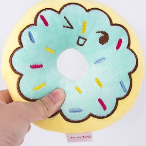 Donut peluş özel oynarken sevimli yumuşak dayanıklı köpek çiğneme oyuncakları interaktif köpek oyuncak - Product Image 3