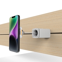 INSHOW Soporte de Seguridad Antirrobo para Teléfono Móvil, Montado en Pared, con Alarma Antirrobo para Tablet, Abrazadera con Cable de Carga Interno A103
