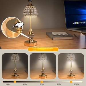 Lámpara de mesa inalámbrica de 5200mAh, Tafellamp de cabecera regulable para Hotel, portátil y recargable con opciones de sombra en negro y rosa - Product Image 5