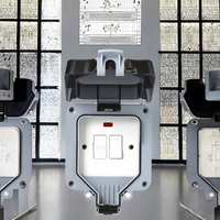 Boîtier de prise extérieur durable de couvercle de commutateur de PC étanche IP66 élégant avec un design moderne