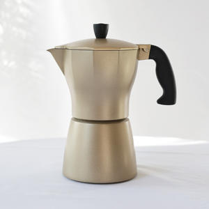 Cafetière Moka Express 6 tasses Percolateur en métal pour cuisinière à espresso avec couvercle Cafetière Moka Pot - Product Image 1