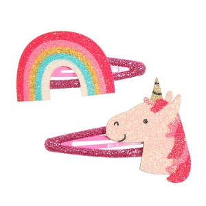 Venta al por Mayor de Lindos Pasadores para el Cabello para Niños, Accesorios para el Cabello, Lazos, Arcoíris, Unicornio, Corazón, Brillantina Colorida, Juego de Pinzas para el Cabello - Product Image 5