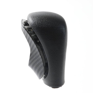 Honda Car Gear <b>Knob</b> Gray Carbon Fiber Leather Ergonomic <b>Shift</b> Handle Automatic Transmission Manual Model JM4-10 - Product Image 3