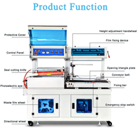 Emballage rétractable pour boîtes cadeaux/bouteilles d'eau/jus Machine d'emballage thermorétractable à tunnel thermique