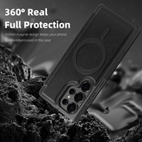 Étui de téléphone en cuir magnétique pour Samsung Galaxy S23 Ultra S25 Plus S24 Plus S26 Ultra, avec porte-cartes et rabat arrière