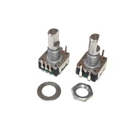 Encodeur numérique rotatif vertical EC12 avec poignée métallique, encodeur incrémental miniature PEC12