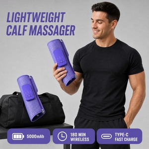 เครื่องนวดขาแบบให้ความร้อนสำหรับขา<span class=keywords><strong>บวม</strong></span>เมื่อยล้า ระบบอัดอากาศไร้สาย แบตเตอรี่ 5000mAh บรรเทาอาการ - Product Image 6