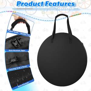 Funda Protectora Impermeable para Ruedas de <span class=keywords><strong>Bicicleta</strong></span>, Bolsa de Transporte para Ruedas de <span class=keywords><strong>Bicicleta</strong></span> de Carretera y Montaña - Product Image 2
