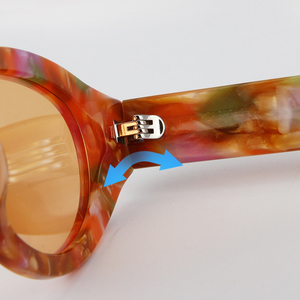 Lunettes de soleil œil de chat tendance, ovales, vente en gros, personnalisables avec logo, vintage, en acétate pour hommes, modèle 2026 - Product Image 4