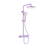 Nouvel arrivage : Ensemble de douche haute pression coloré pour salle de bain domestique – Kit de douche moderne à fixation murale