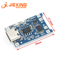 Module de charge de batterie au lithium TP4056 1A avec protection contre les surcharges et les décharges excessives, BMS Type-C / Micro USB