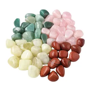 Healing Polished Rose Quartz Citrine Green Aventurine Jasper Tumbled Stones Crystals Bulk Natural Crystal Stones