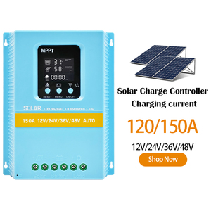 Nhà sản xuất cung cấp 120A 150A đầu ra năng lượng mặt trời sạc điều khiển <span class=keywords><strong>MPPT</strong></span> nhận dạng tự động 12v24v36v48v bảo vệ pin - Product Image 1