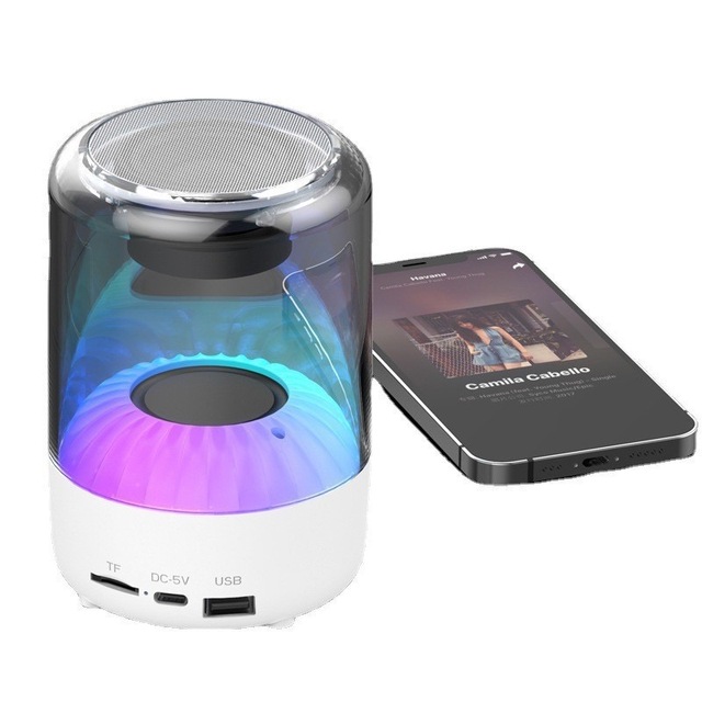 Surround Stereo Music Led Colorful Professional Transparent Bt Speaker Bass Speaker Bluetooth