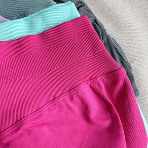Leggings de sport pour femmes, taille haute, sans couture, en spandex/nylon, pantalon de yoga, longueur intégrale, vêtements de sport pour la salle de sport - Product Image 4