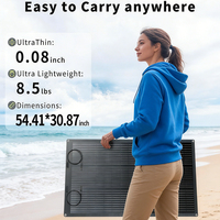 Panneau solaire flexible ALECTER 200W à haute efficacité, 23% de silicium monocristallin, léger, certifié CE TUV, 12V, camping-car, bateau, camping
