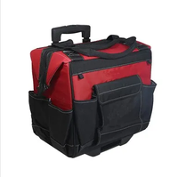 Sac à outils de réparation en gros, usine BSCI ISO, sac à outils d'électricien robuste avec roues, grande capacité, sac à outils de plombier