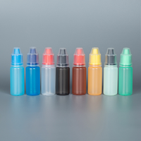Botella de PE de 20 ml con tapa de rosca y punta afilada para retoques de pintura, aceite brillante, extensiones de cabello, pegamento para pelucas de encaje