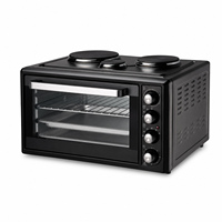 Mini-four électrique 48L avec rôtissoire et boîtier métallique pour la cuisson, la torréfaction et le réchauffement (français et néerlandais)