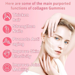Bonbons gélifiés au collagène végétalien en marque propre avec biotine |   Soutien des cheveux et des ongles et éclaircissement de la peau - Product Image 4