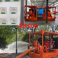 Pompe à eau diesel auto-amorçante à haute pression pour le drainage des opérations minières et le refoulement des eaux de rivière, à fonctionnement prolongé