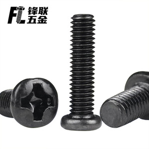 Tornillo de Cabeza Redonda Cruzada de Acero al Carbono Negro Fenglian M1 M5, Grado A para la Industria de la Construcción - Product Image 2